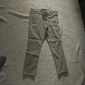 Express Women's Ankle Crop Jeans in Olive Green
